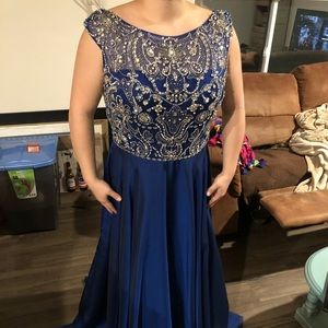 Blue Sherri Hill Prom/ Pageant Dress